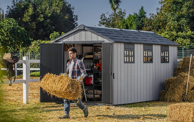 Oakland Shed 7.5x15ft - Grey